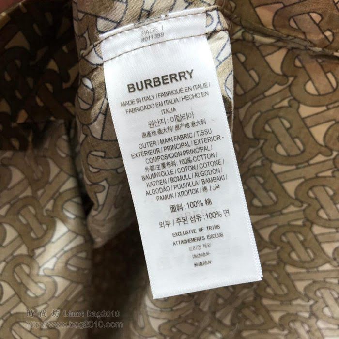 Burberry男裝 19/20FW新款 最高品質 巴寶莉印花秋季男襯衫  tzy2371